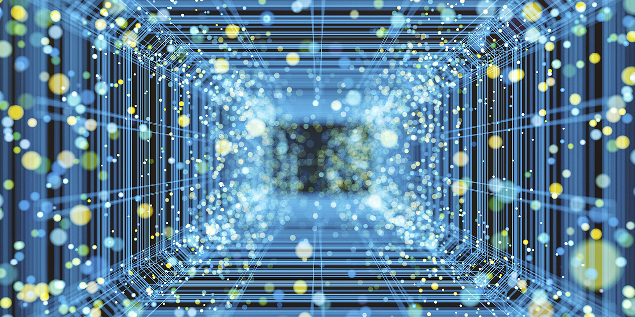 Virtual reality corridor image