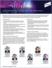 Electronic Execution Services Key Differentiator Flyer Cover Image